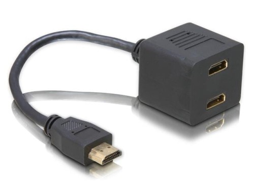 Adapter HDMI Delock HDMI->2X HDMI (65056) 0,2m - 680916