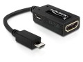 Adapter Delock MHL(M)->HDMI(F)+USB Micro(BF) - 680922