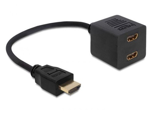 Adapter Delock HDMI(M) > HDMI(F) X2 high speed Ethernet - 680934