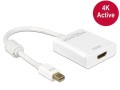 Adapter Delock DisplayPort 1.2 > HDMI(F) 4K aktywny biały - 972324