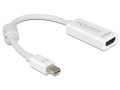 Adapter Delock DisplayPort MINI 1.1->HDMI biały 0,18m - 972342