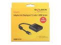 Adapter Delock DisplayPort mini 1.2 -> HDMI aktywny 4K na kablu 0,15m czarny - 1377861