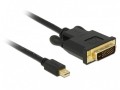 Kabel adapter Delock mini DisplayPort -> DVI-D M/M 2m czarny - 972367
