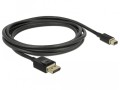 Kabel adapter Delock mini DisplayPort (M) - DisplayPort (M) v1.4 8K czarny 2m - 1377866
