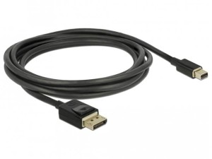 Kabel adapter Delock mini DisplayPort (M) - DisplayPort (M) v1.4 8K czarny 2m