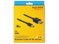 Kabel adapter Delock mini DisplayPort (M) - DisplayPort (M) v1.4 8K czarny 2m - 1377867