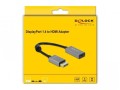 Kabel adapter Delock DisplayPort 1.4 - HDMI M/F 0,2m szary 4K 60Hz - 1377871