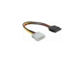 Kabel Delock SATA zasilający Molex(M)->SATA(F) 0,12m - 681017