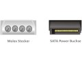 Kabel Delock SATA zasilający Molex(M)->SATA(F) 0,12m - 1377893