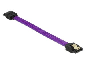 Kabel Delock SATA DATA III 0,1m z metalowymi zatrzaskami Premium