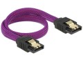 Kabel Delock SATA DATA III 0,3m z metalowymi zatrzaskami Premium - 1377896
