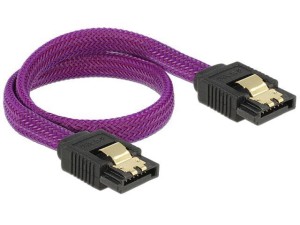 Kabel Delock SATA DATA III 0,3m z metalowymi zatrzaskami Premium
