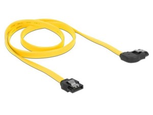 Kabel SATA Delock DATA III 0,5m z zatrzaskami metalowymi kątowy prawo/prosty