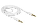 Kabel Delock MiniJack M/M 4 PIN Apple 1m biały - 1377911