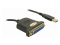 Delock Adapter USB -> LPT 25 PIN (F) (PARALLEL) 0,8m - 681109