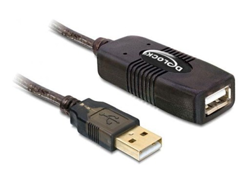 Przedłużacz Delock USB AM-AF 2.0 15m aktywny black - 681113