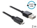 Kabel Delock USB Micro AM-MBM5P EASY-USB 2.0 2m Black - 972462