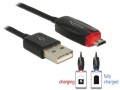 Kabel Delock AM-MBM5P USB Micro 2.0+wskaźnik ładowania LED 1m black - 972466