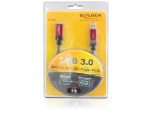 Przedłużacz Delock USB AM-AF 3.0 2m Premium