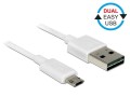 Kabel USB Delock micro AM-BM USB 2.0 Dual Easy-USB 1m - 681147