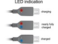 Kabel Delock USB Micro AM-MBM5P USB 2.0 1,5m + wskaźnik ładowania LED - 1377988