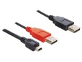 Kabel Delock USB MINI 2.0 BM-2X AM 0,3m - 972482