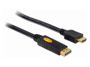 Kabel Delock DisplayPort M->HDMI M 3m gold