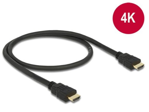 Kabel HDMI-HDMI Delock high speed ethernet 4K 0.5m - 1378015