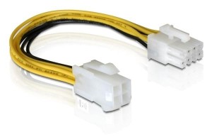 Kabel zasilający wew Delock 4PIN ATX ->EPS 8PIN 0,15m