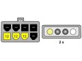 Kabel rozdzielacz Delock zasilanie 2XHDD/1XPCI EXPRESS 8PIN - 1378017