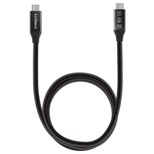 Kabel USB4/Thunderbolt 3 Edimax UC4-010TB 1m USB-C to USB-C czarny - 1055542