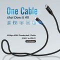 Kabel USB4/Thunderbolt 3 Edimax UC4-010TB 1m USB-C to USB-C czarny - 1055548