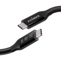 Kabel USB4/Thunderbolt 3 Edimax UC4-010TB V2 1m USB-C to USB-C czarny - 1378031