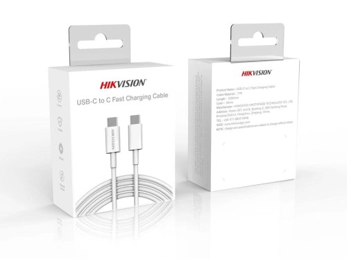 Kabel USB-C HIKVISION HS-HUB-CBC2C USB C to C PD 60W 1m biały - 1378040