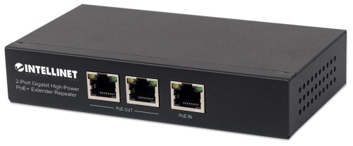 Extender PoE+ Intellinet 2-portowy Gigabit 802.3at/af - 1197812