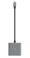Kabel adapter USB Hub Krux USB =>HDMI srebrno-czarny 0,15m - 909908
