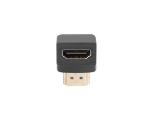 Adapter Lanberg AD-0033-BK HDMI(M) - HDMI(F) kątowy dół czarny
