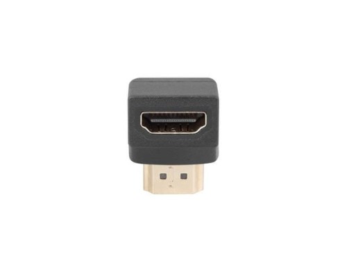 Adapter Lanberg AD-0033-BK HDMI(M) - HDMI(F) kątowy dół czarny - 681969