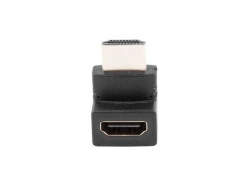Adapter Lanberg AD-0034-BK HDMI(M) - HDMI(F) kątowy góra czarny - 681970
