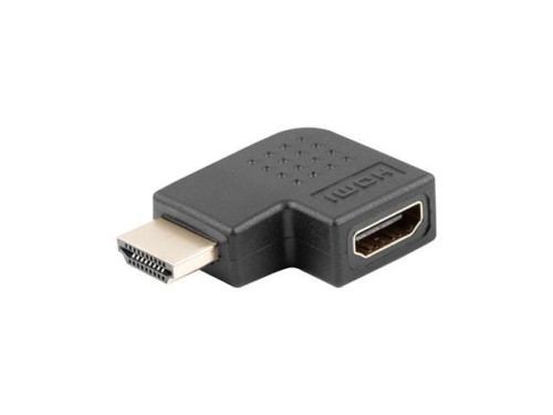 Adapter Lanberg AD-0035-BK HDMI(M) - HDMI(F) kątowy lewo czarny - 681971