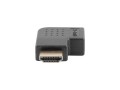 Adapter Lanberg AD-0035-BK HDMI(M) - HDMI(F) kątowy lewo czarny - 1378106