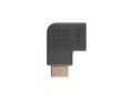 Adapter Lanberg AD-0035-BK HDMI(M) - HDMI(F) kątowy lewo czarny - 1378107