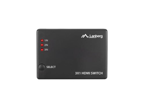 Switch HDMI Lanberg 3x HDMI + port micro USB czarny - 1068477