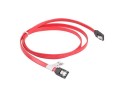 Kabel SATA Lanberg SATA-III DATA 1m metalowe zatrzaski - 1378127