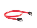Kabel SATA Lanberg DATA III (6Gb/s) F/F 0,3m metalowe zatrzaski czerwony - 1378139