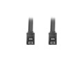 Kabel SATA Lanberg DATA III (6Gb/s) F/F 0,7m metalowe zatrzaski czarny - 1378143