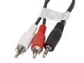 Kabel audio Lanberg stereo minijack - 2x Chinch M/M 2m - 973072