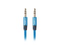 Kabel audio Lanberg Premium stereo minijack - minijack M/M 1m niebieski - 1038712