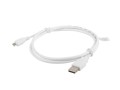 Kabel USB 2.0 Lanberg micro AM-MBM5P 1m biały - 739382