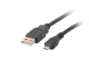 Kabel USB 2.0 Lanberg micro AM-MBM5P 3m czarny